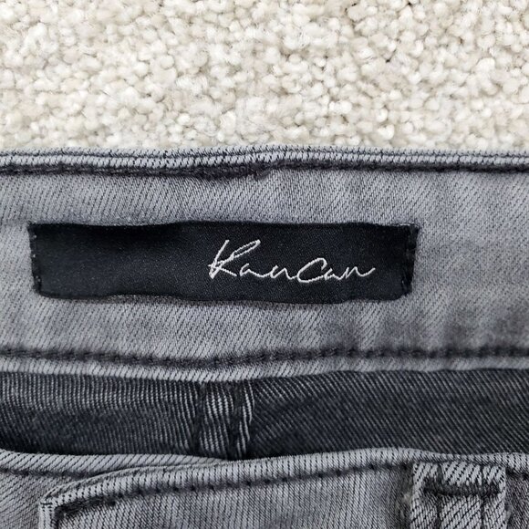 KanCan Skinny Fit Jeans Womens Size 11/29 Mid Rise Stretchy Light Gray Wash - Picture 5 of 12